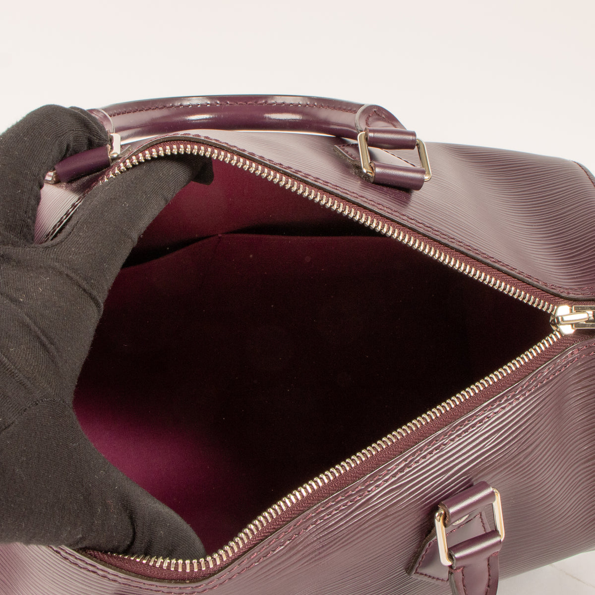 Louis Vuitton Cassis Epi Leather Speedy 35 Bag