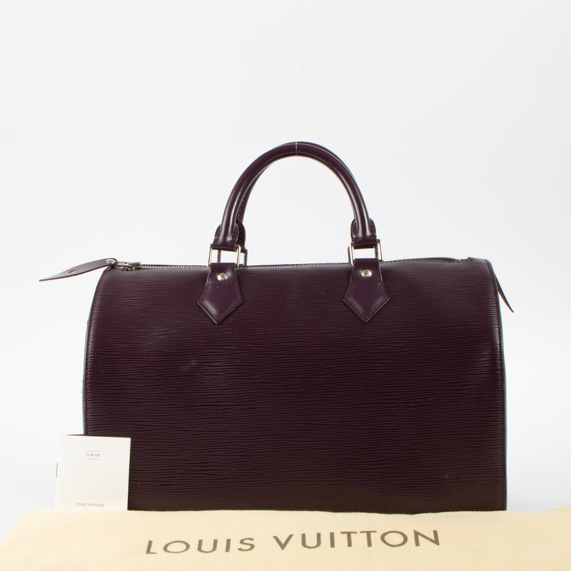 Louis Vuitton Cassis Epi Leather Speedy 35 Bag