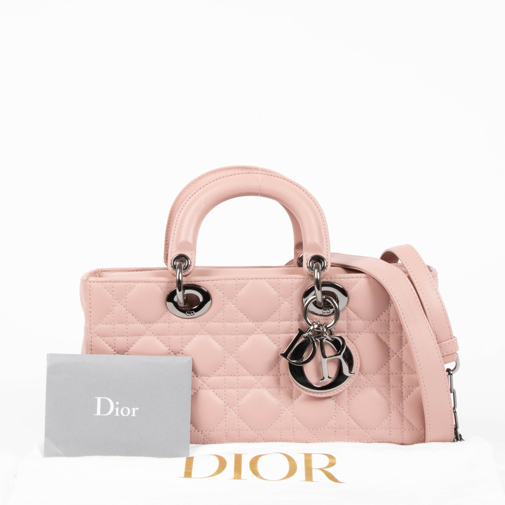Christian Dior Dusty Pink Medium Lady D-Joy Bag