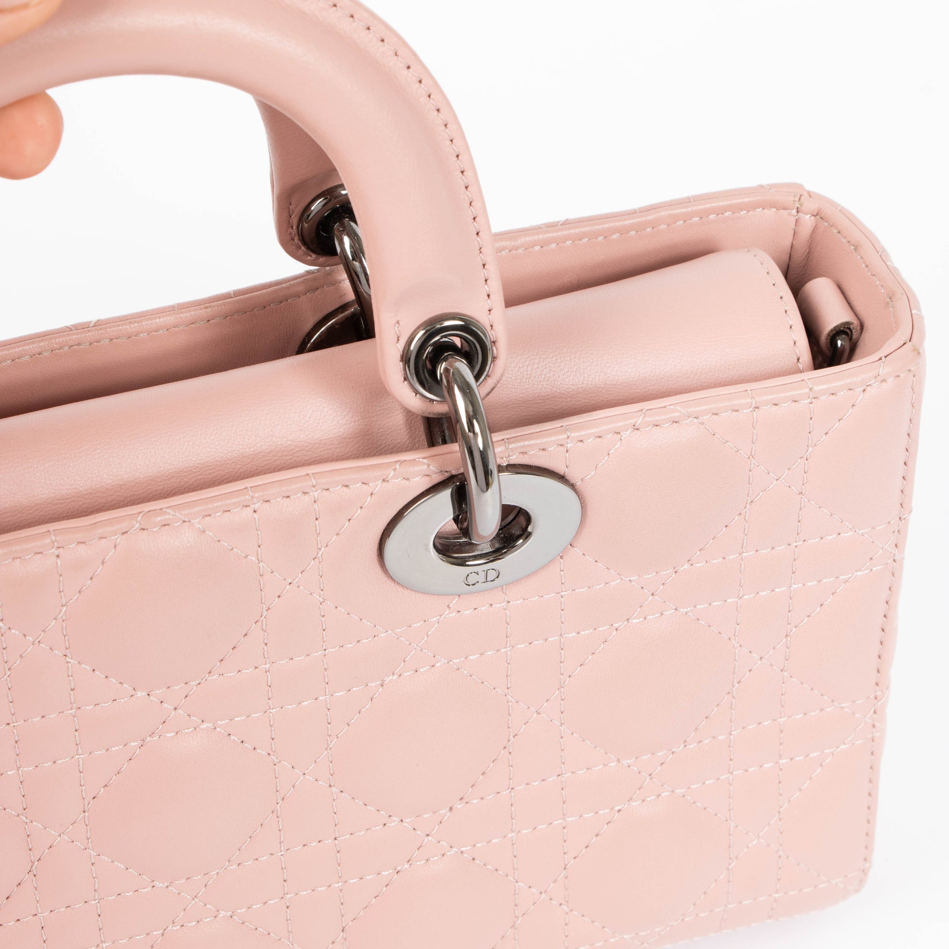 Christian Dior Dusty Pink Medium Lady D-Joy Bag