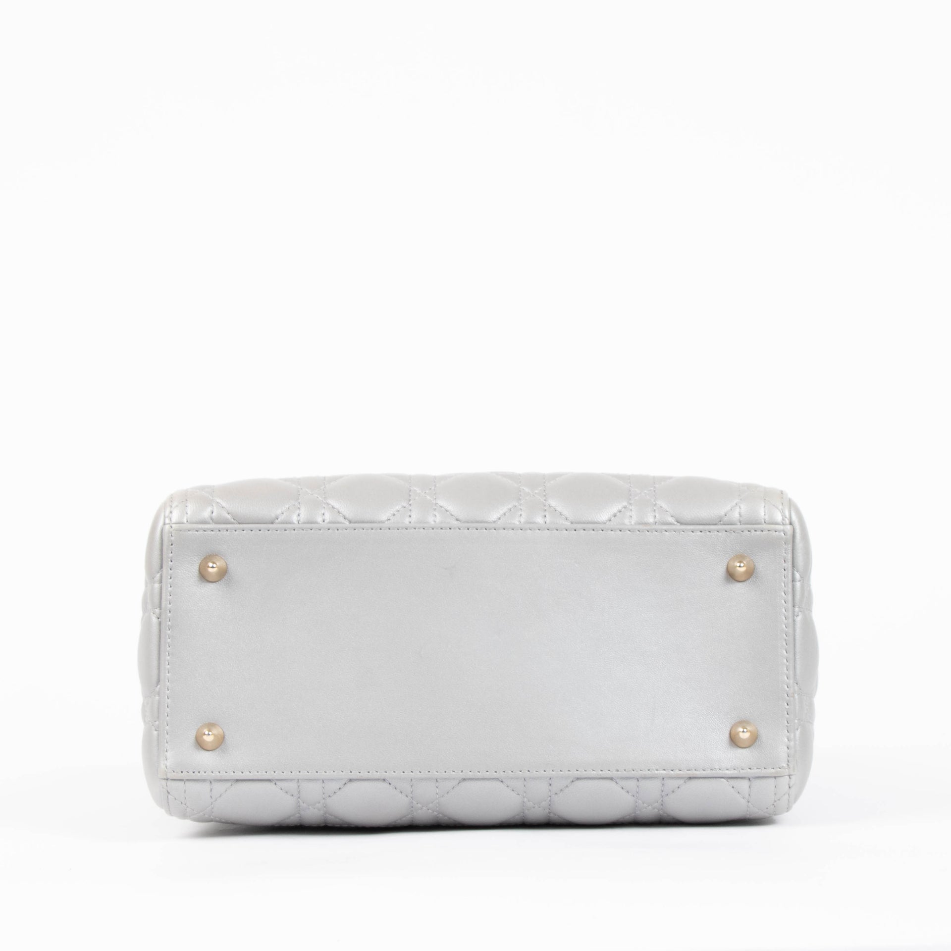 Christian Dior Grey Medium Lady Dior Bag