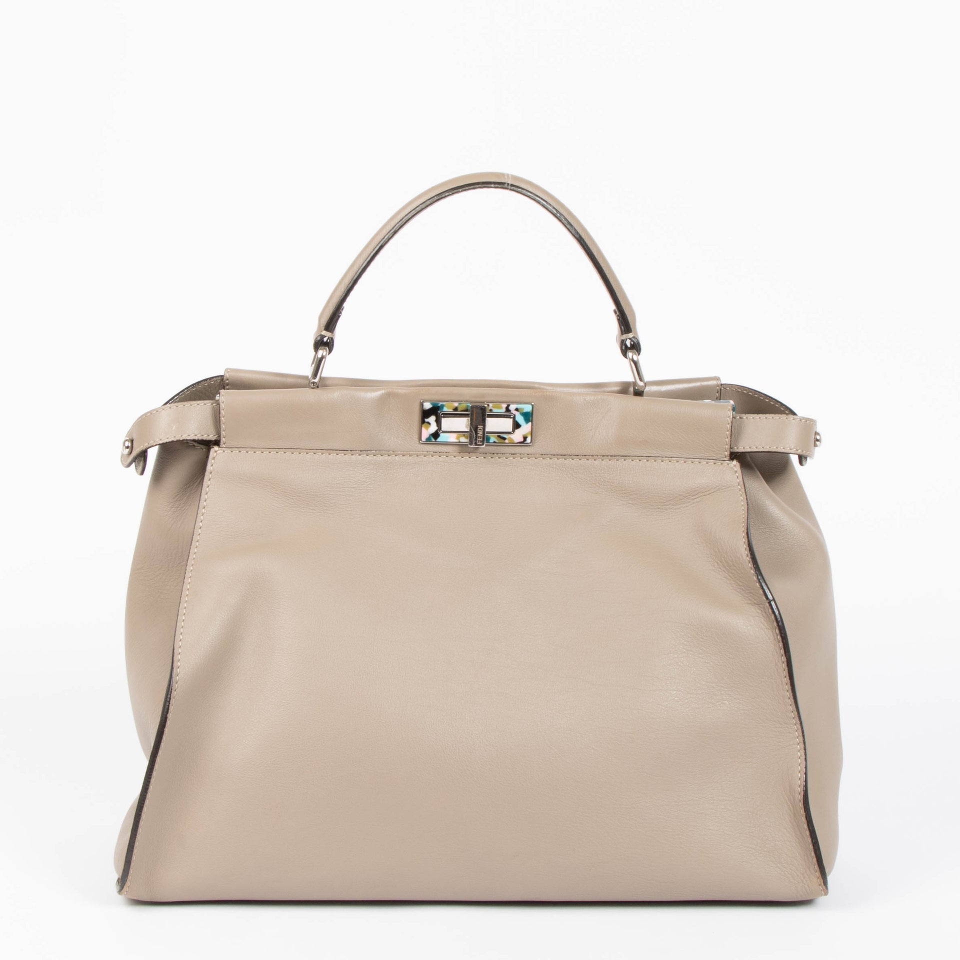Fendi Taupe Large Peekaboo Bag