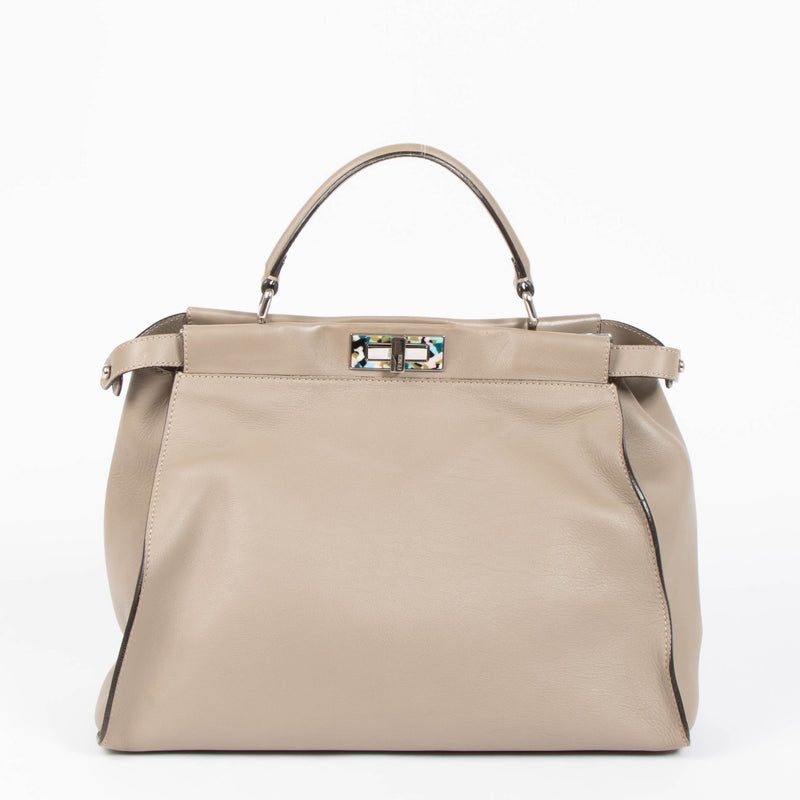 Fendi Taupe Large Peekaboo Bag