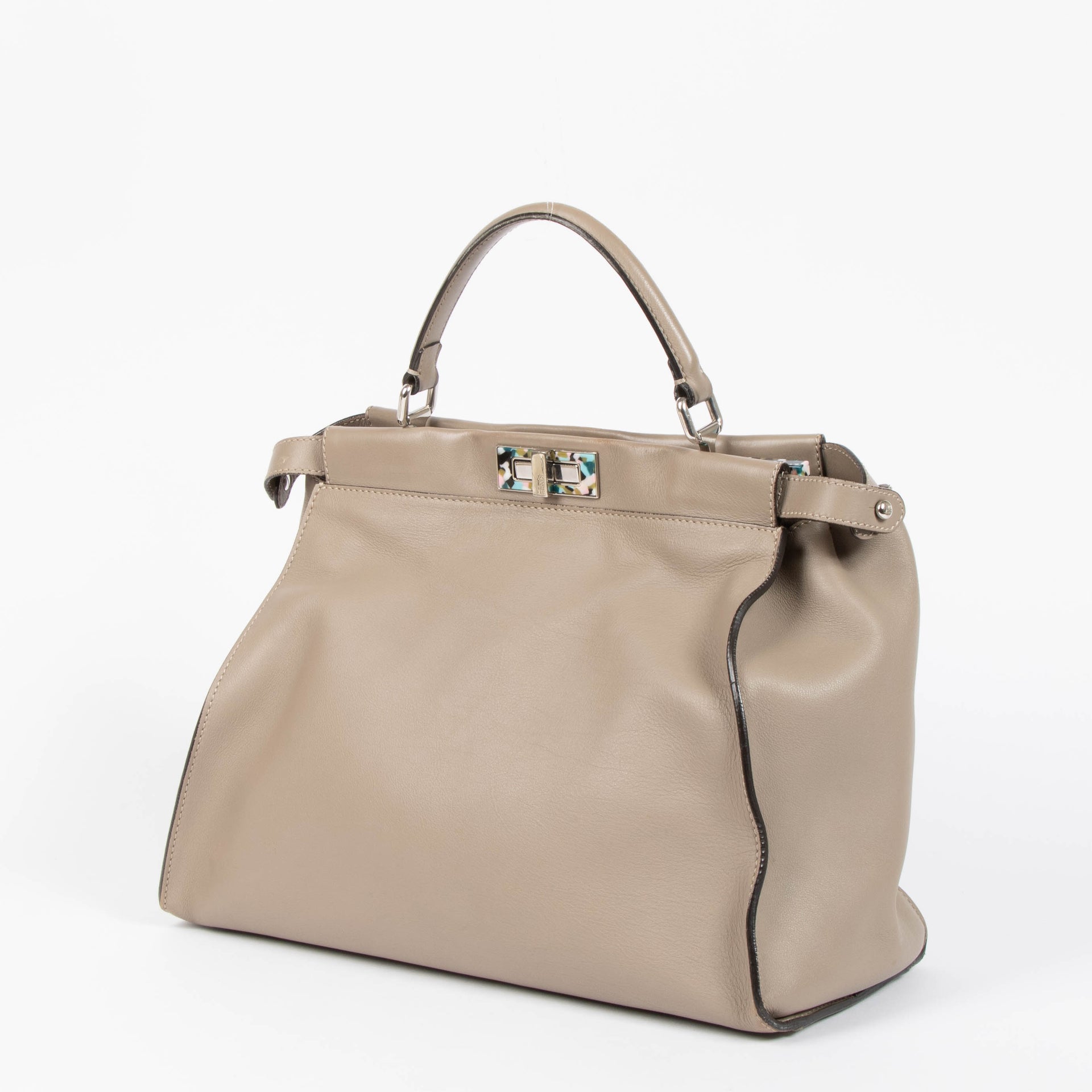 Fendi Taupe Large Peekaboo Bag