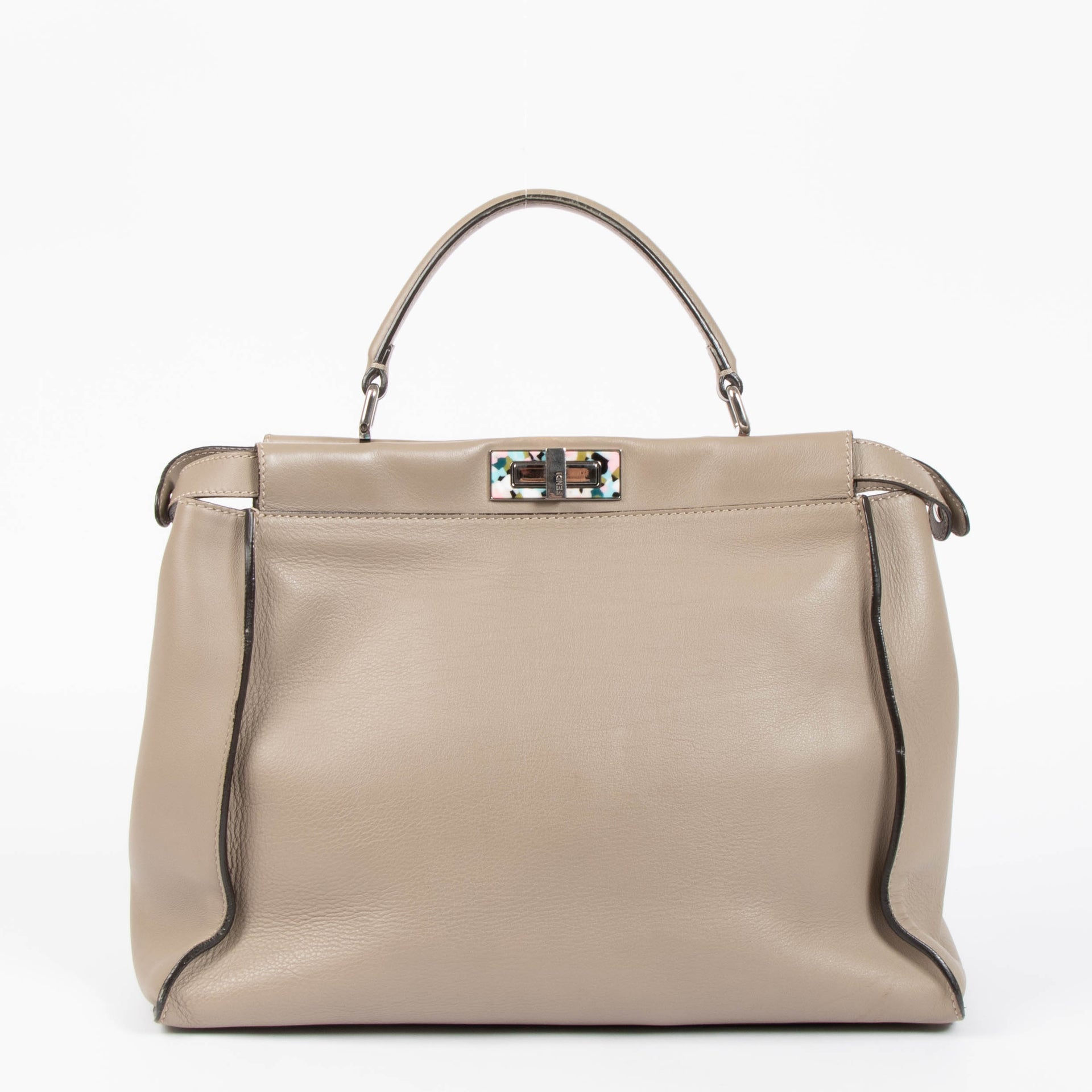 Fendi Taupe Large Peekaboo Bag