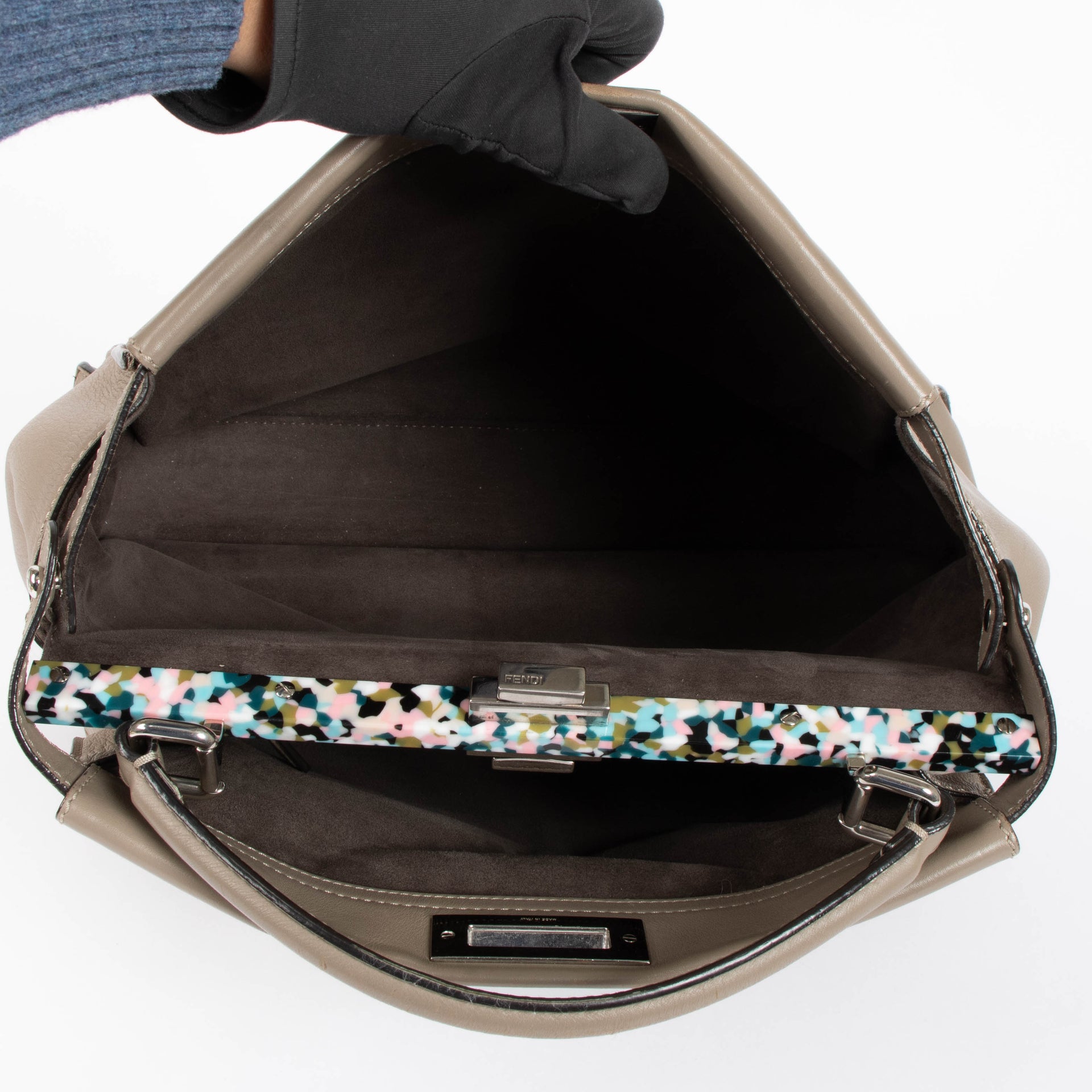 Fendi Taupe Large Peekaboo Bag