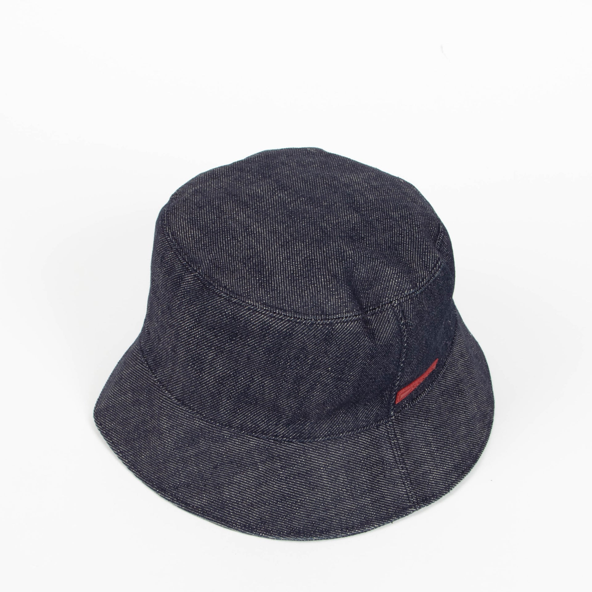Prada Linea Rossa Dark Blue Denim Bucket Hat - Size M