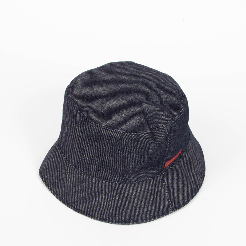 Prada Linea Rossa Dark Blue Denim Bucket Hat - Size M