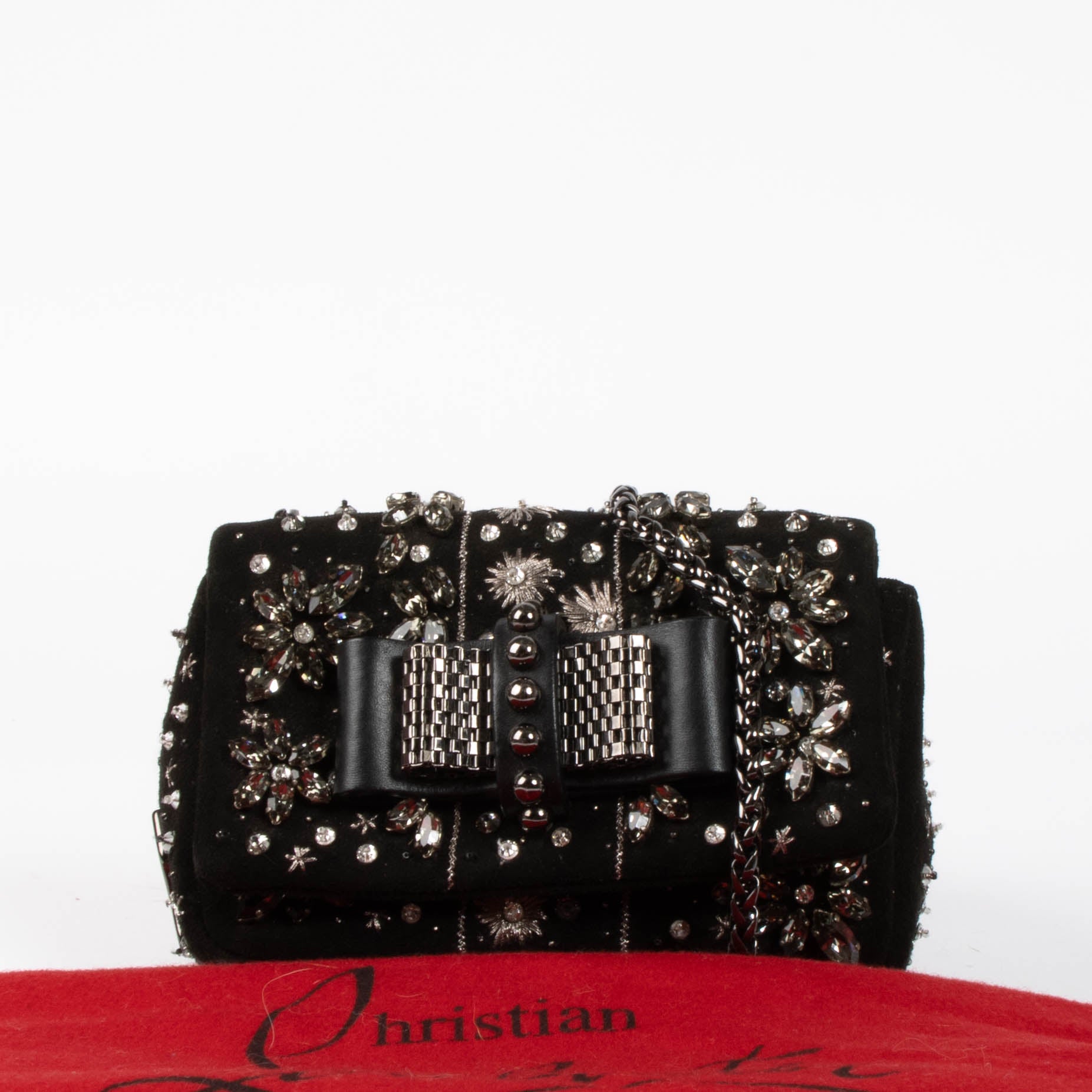 Shop this authentic Christian Louboutin Black Sweet Charity Shoulder Bag pre-loved on Labellov.com 