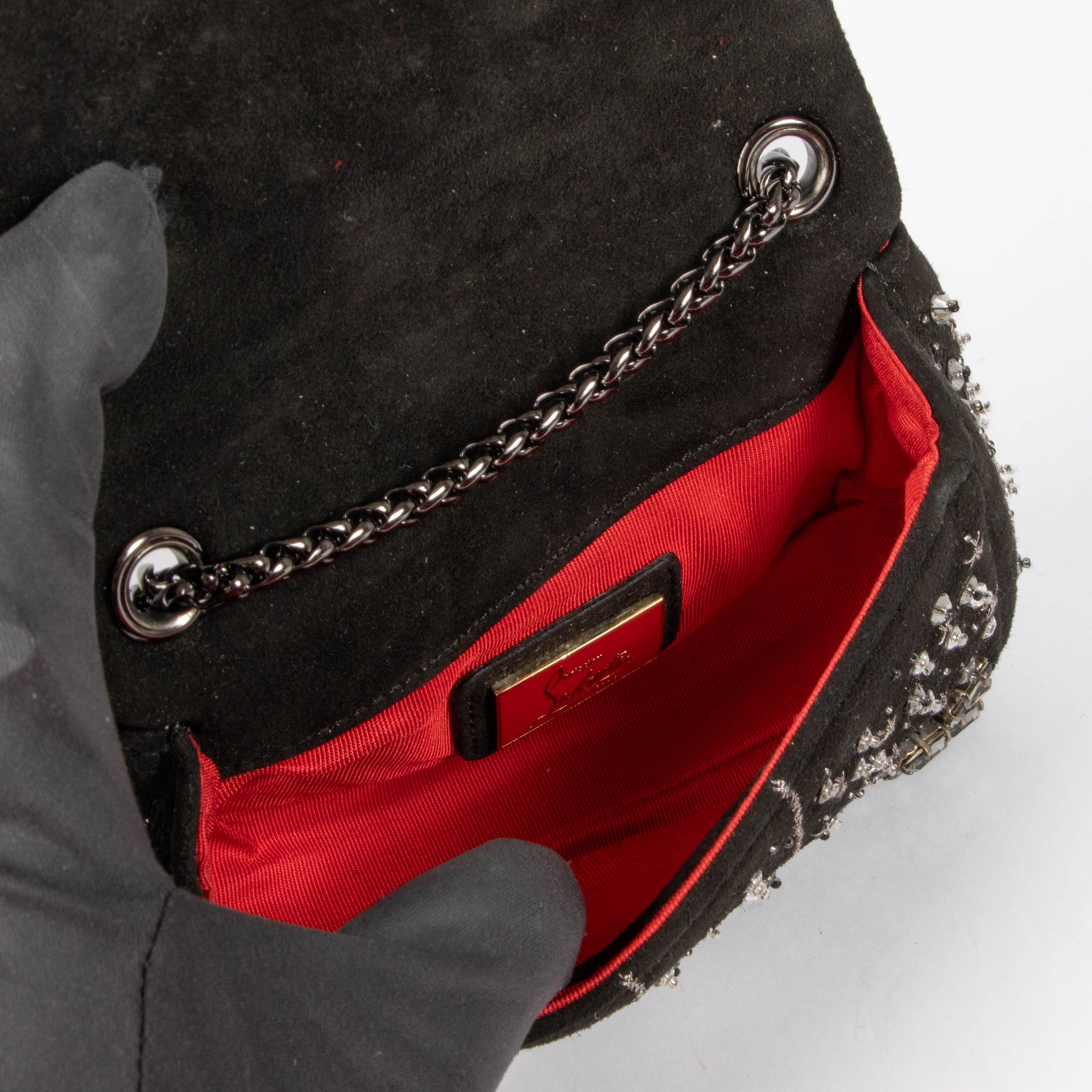 Shop this authentic Christian Louboutin Black Sweet Charity Shoulder Bag pre-loved on Labellov.com 