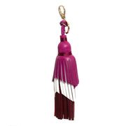 koop Anya Hindmarch Pink Three Tiered Tassel Key Ring bij labellov aan de beste prijs