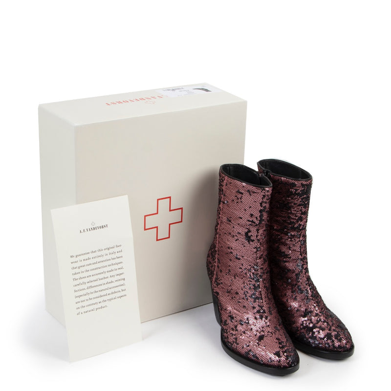 Buy second hand authentic A.F. Vandevorst Black Sequin Boots at Labellov for the best price