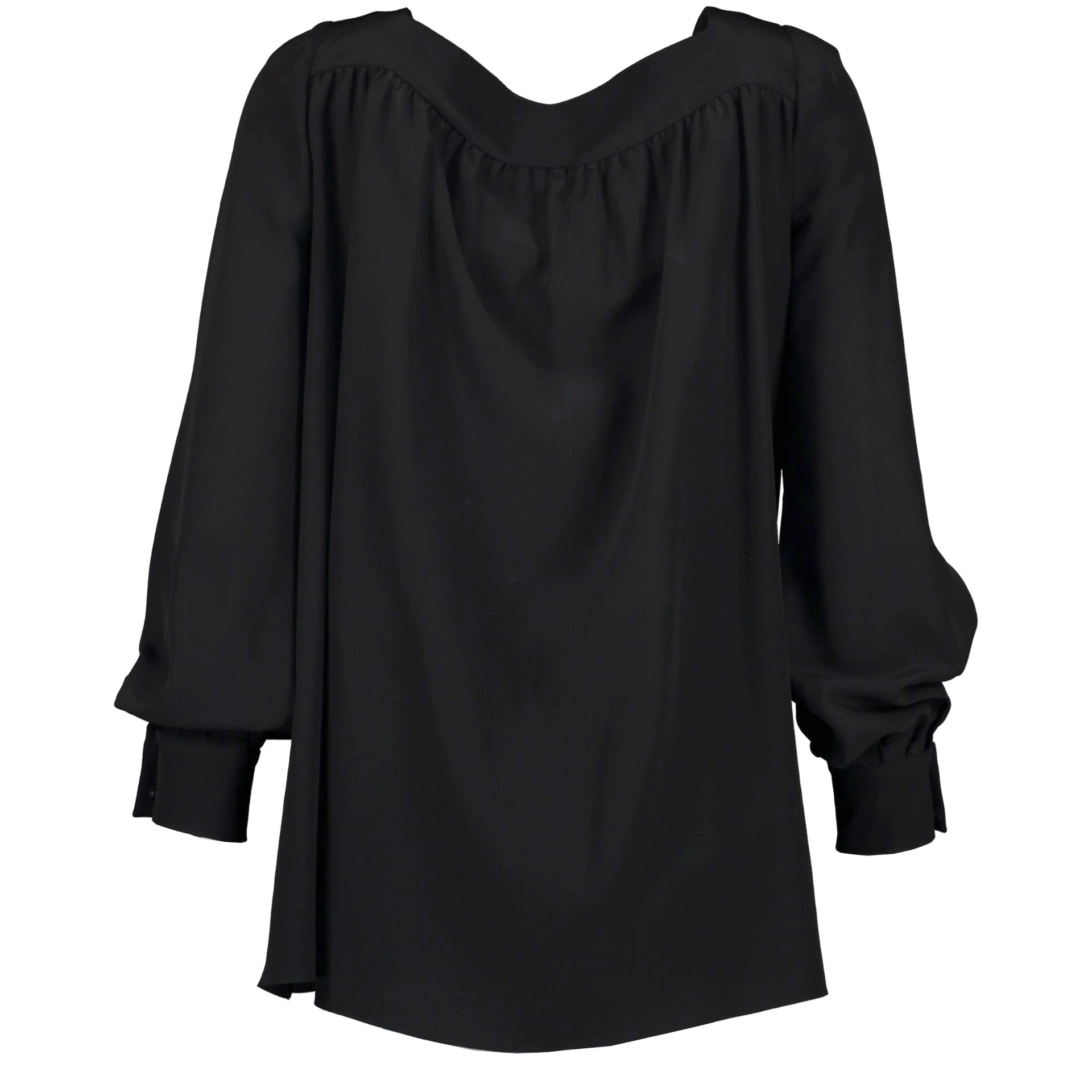 Saint Laurent Black Silk Blouse - Size 34