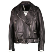 Acne Studios Black Leather Merlyn Biker Jacket