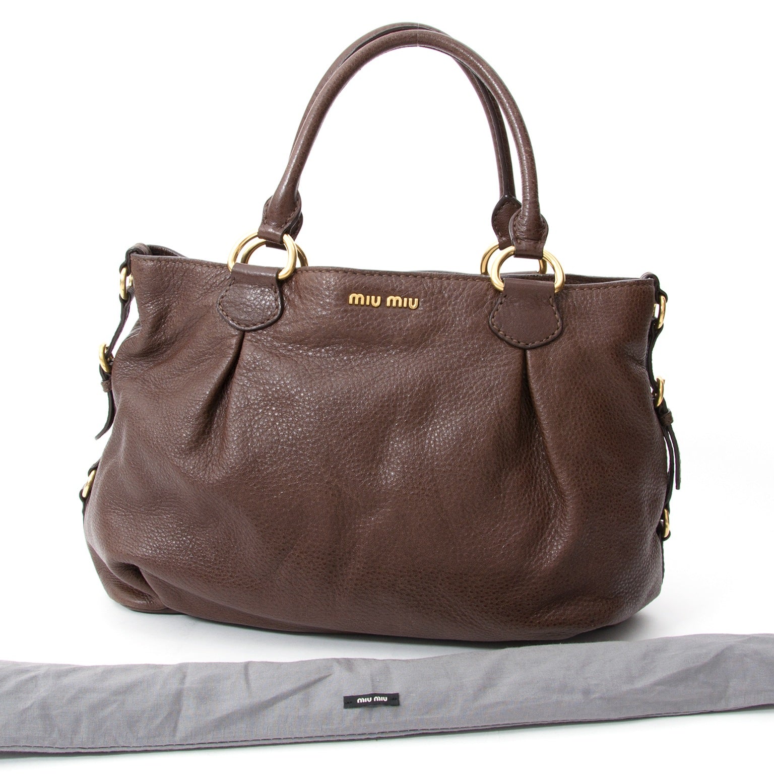 Miu Miu Brown Leather Handbag, For designer brands such as Louis Vuitton, Hermes, Chanel, Delvaux and many more, visit the online platform Labellov. The website offers a safe and secure platform to sell and buy new or preloved luxurious bags.
