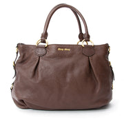 Miu Miu Brown Leather Handbag, For more vintage preloved or new luxury handbags, visit Labellov. The online platform offers a wide selection of authentic designer brands for the right price.