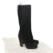 alaïa suede lace-up knee boots now for sale at labellov vintage fashion webshop belgium
