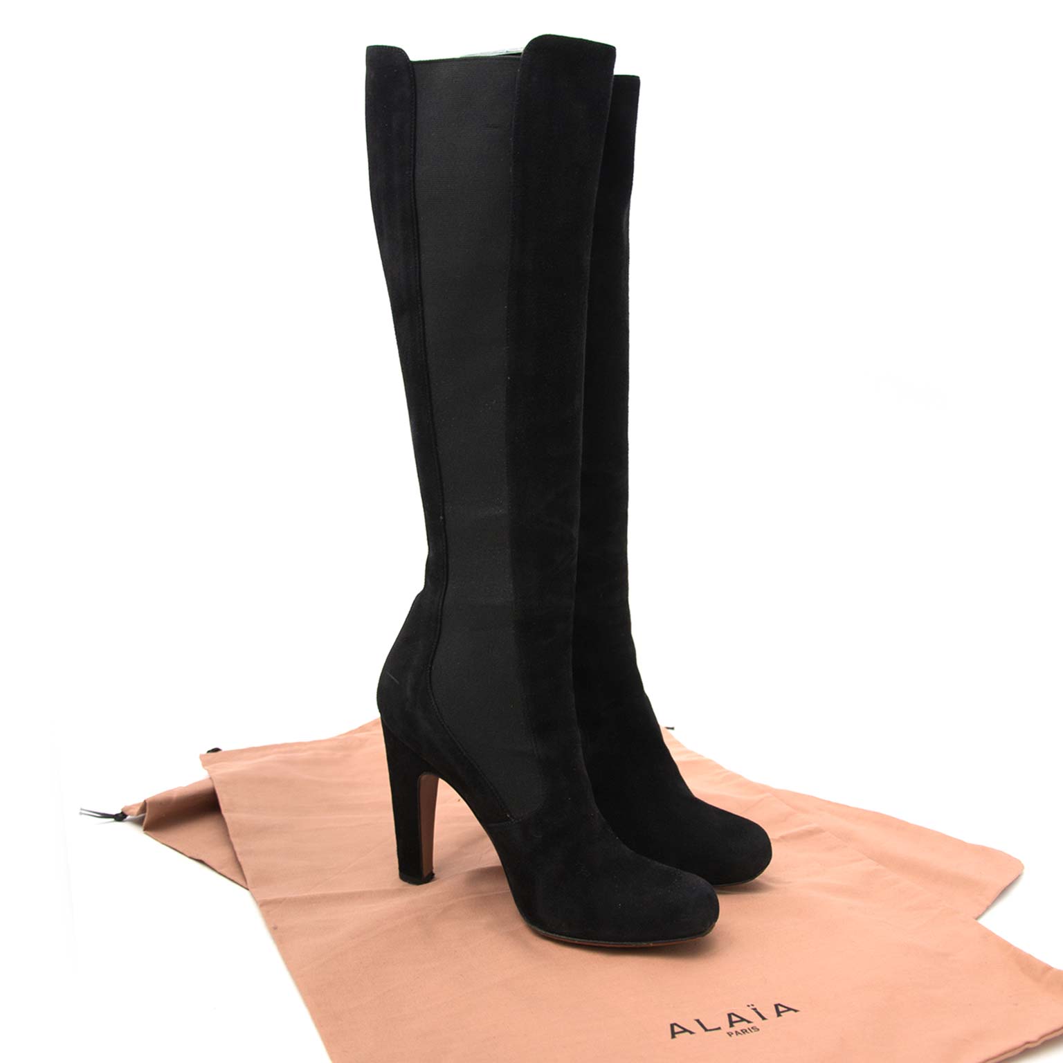 Alaïa Paris Suede and Elastic laarzen kopen en verkopen aan de beste prijs