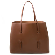 alaïa brown leather tote now for sale at labellov vintage fashion webshop belgium