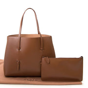 alaïa brown leather tote now for sale at labellov vintage fashion webshop belgium