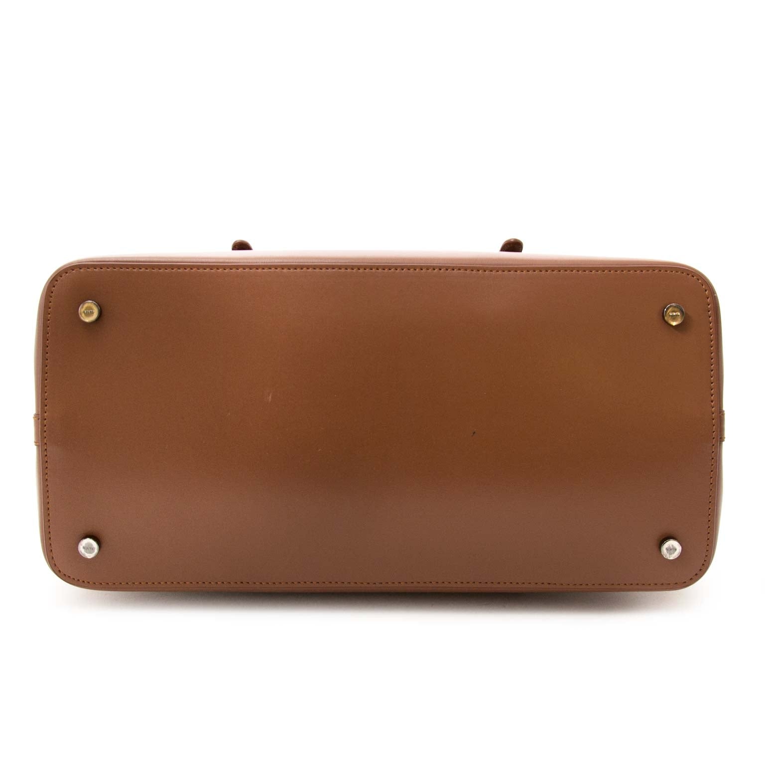 alaïa brown leather tote now for sale at labellov vintage fashion webshop belgium