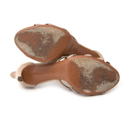 Alaïa Paris Nude Suede Sandals for sale online