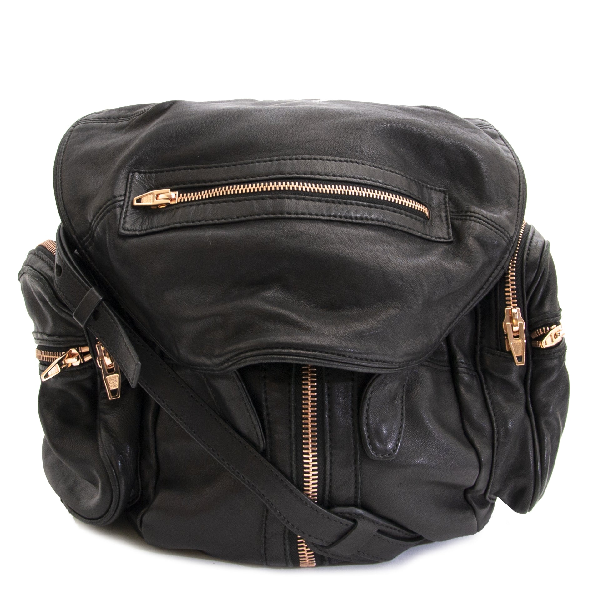 Alexander Wang Marti Backpack Rose Gold Zipper – Labellov