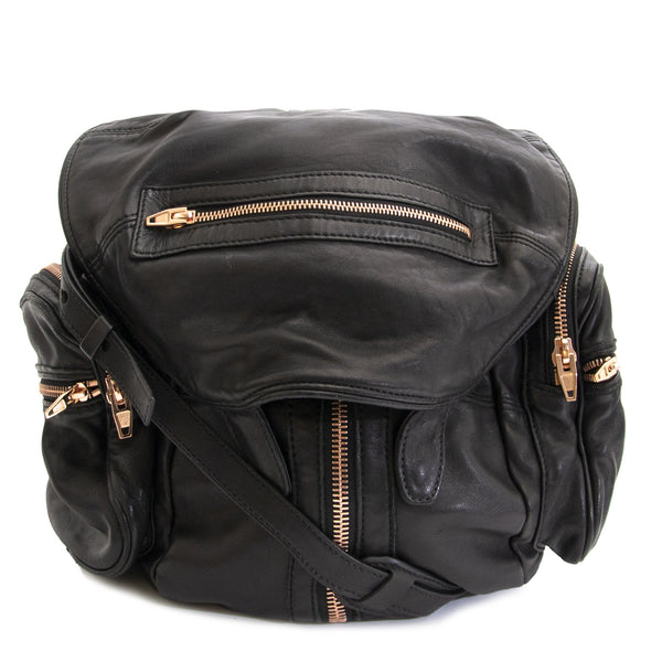Alexander Wang Marti Backpack Rose Gold Zipper – Labellov
