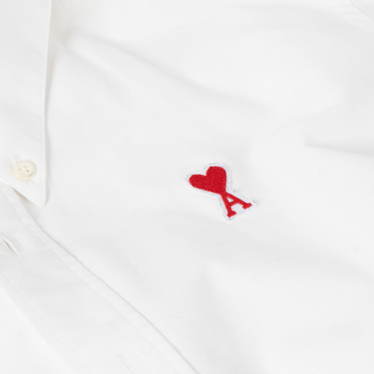 Chemise AMI Paris en popeline de coton blanc - Taille FR 40