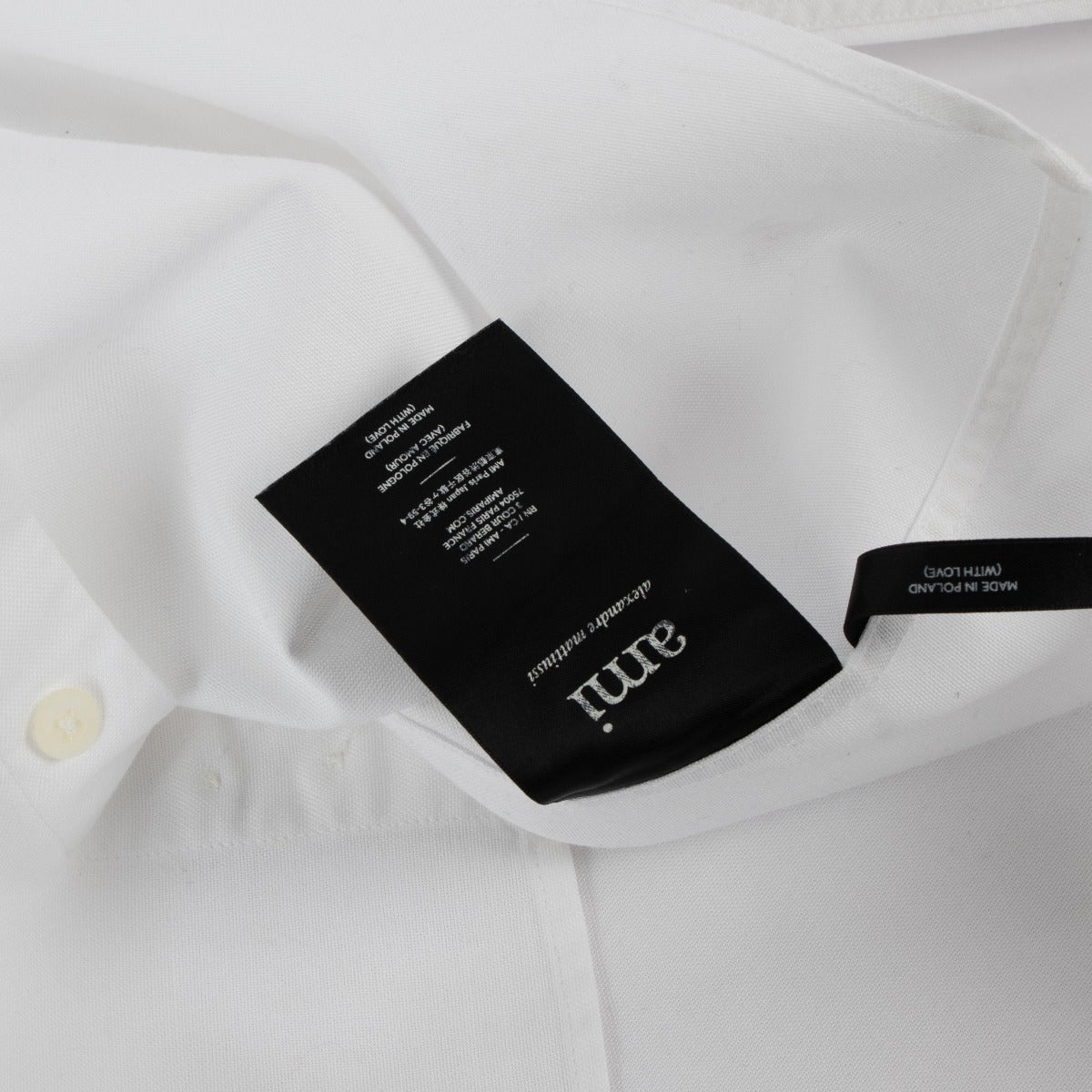 Chemise AMI Paris en popeline de coton blanc - Taille FR 40