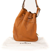 Delvaux Cognac Trotteur Shoulder Bag.