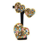 Yves Saint Laurent Colored Jewellery Set - Earrings & Brooch Buy authentic designer YSL Yves Saint Laurent secondhand jewellery at Labellov at the best price. Safe and secure shopping. Koop tweedehands authentieke Juwelen bij designer webwinkel labellov