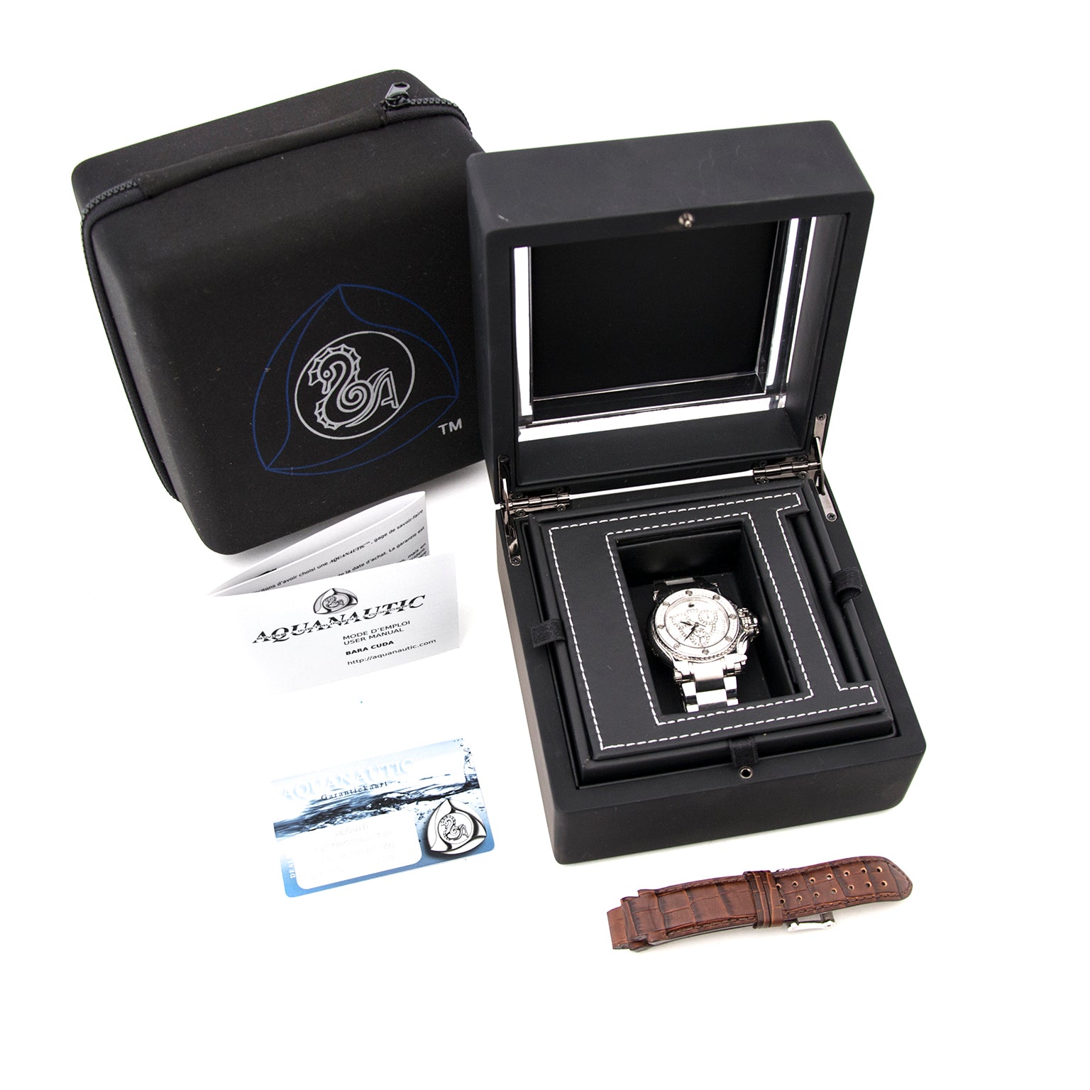 Aquanautic Bara Cuda Diamond Watch full set available online at Labellov