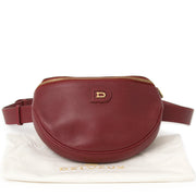 Vintage Delvaux Dark Red Belt Bag. Best price like new. Acheter en linge pour le meilleur prix