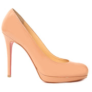 Louboutin Nude Patent Bianca Pumps - Size 38