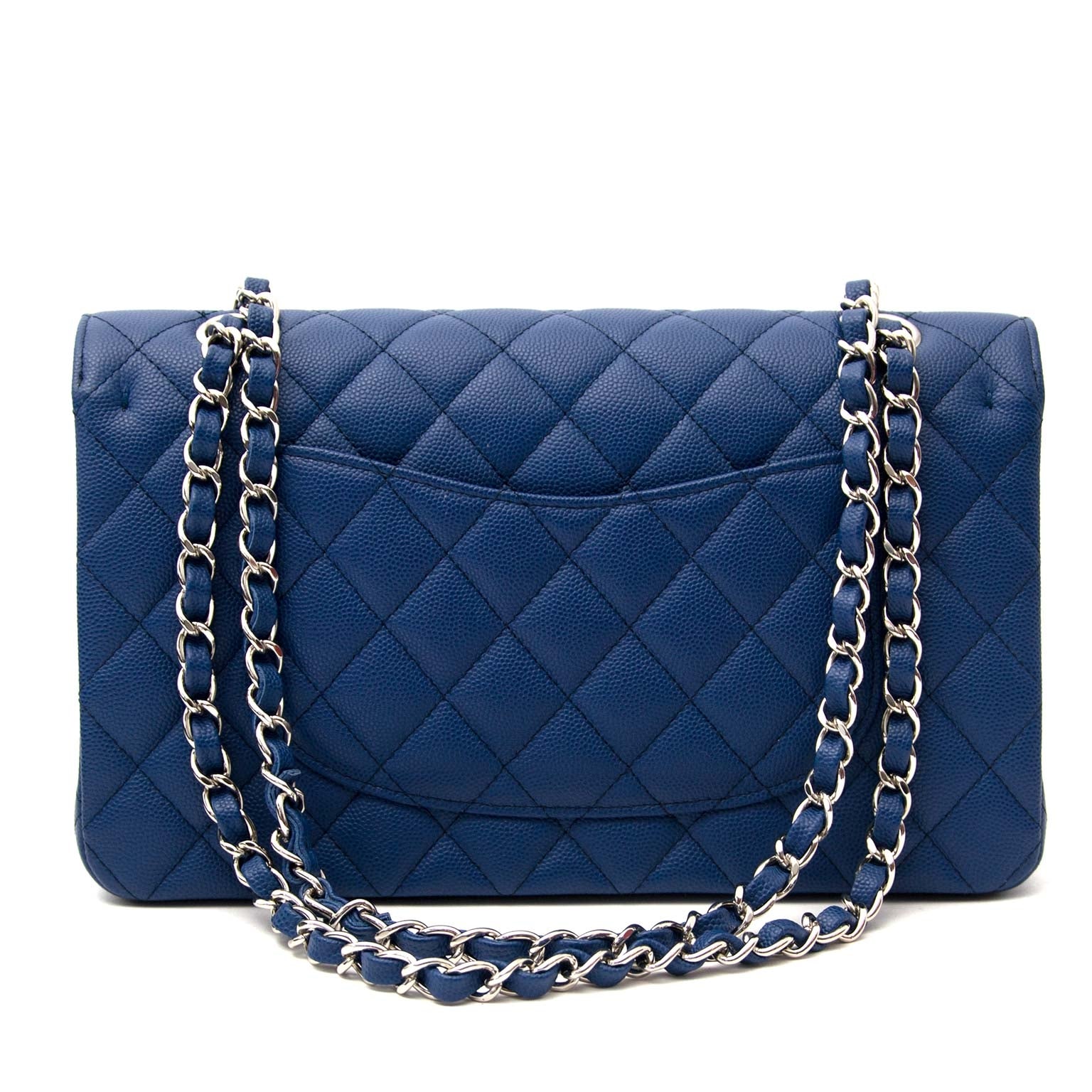 new chanel blue classic double flap bag phw buy and sell your authentic luxury