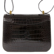 Hermès Constance III 24 Poche Dos Alligator Missi Lisse Maccasar GHW