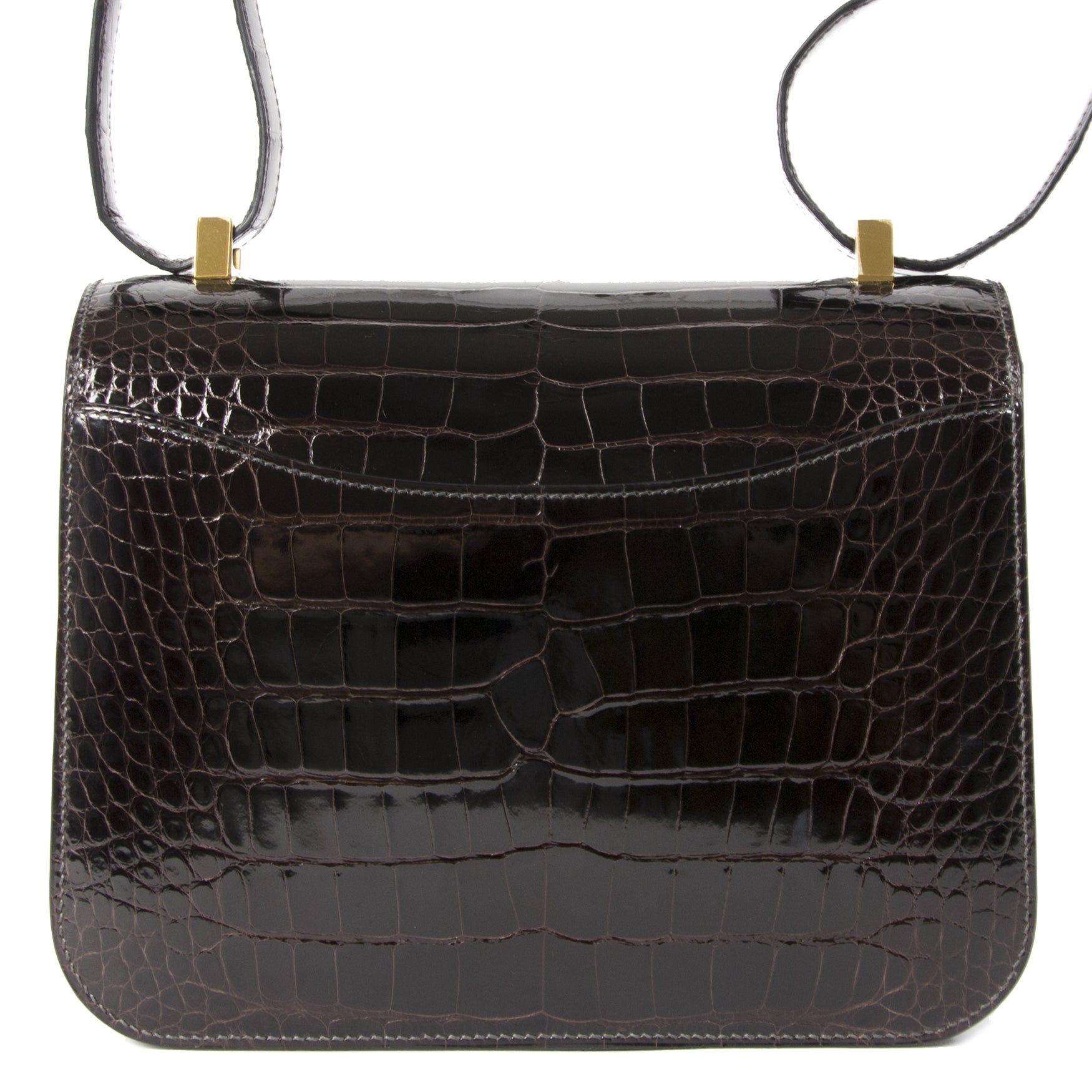 Hermès Constance III 24 Poche Dos Alligator Missi Lisse Maccasar GHW