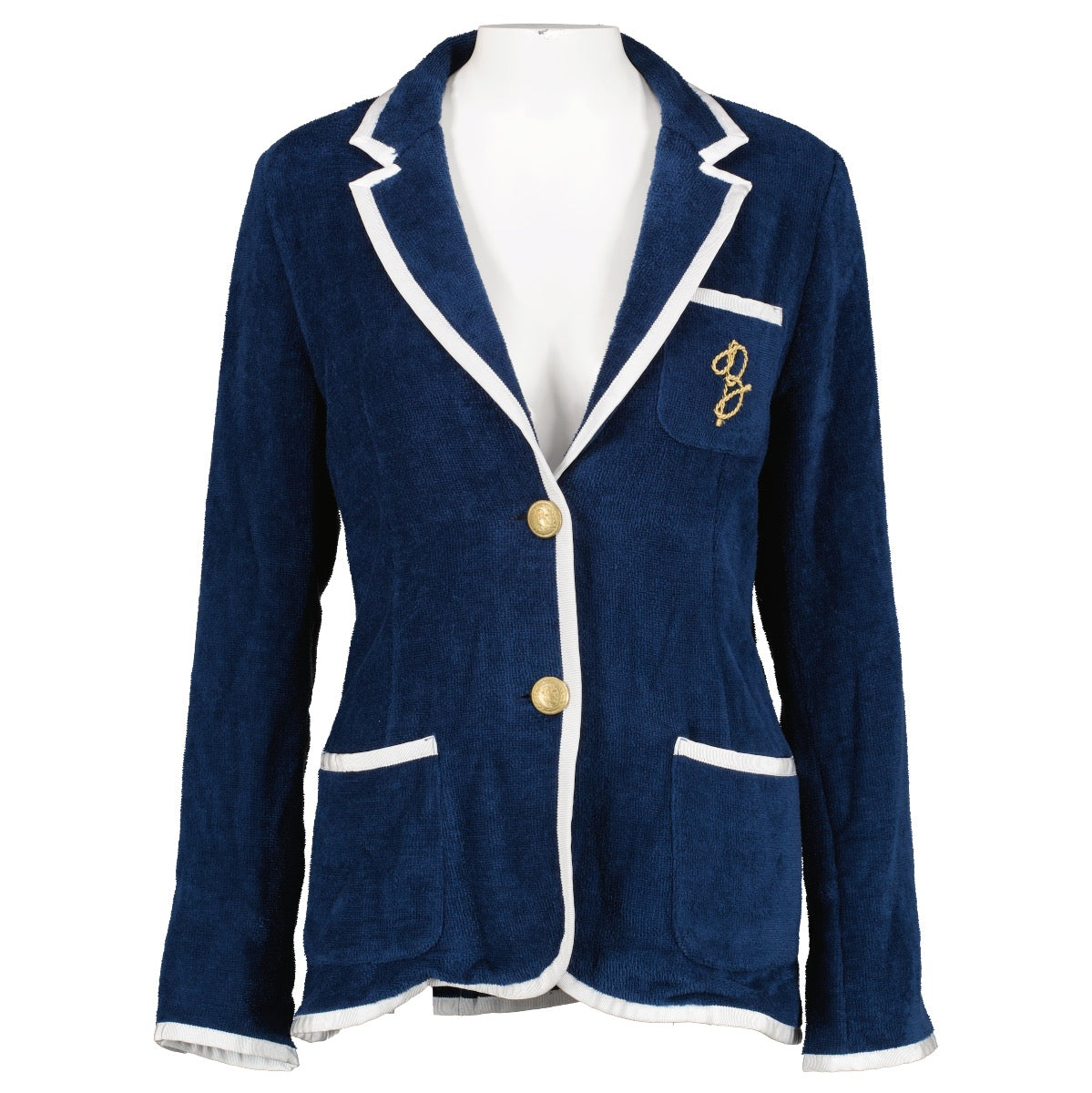 Baindoux Blue Terry Cloth Jacket