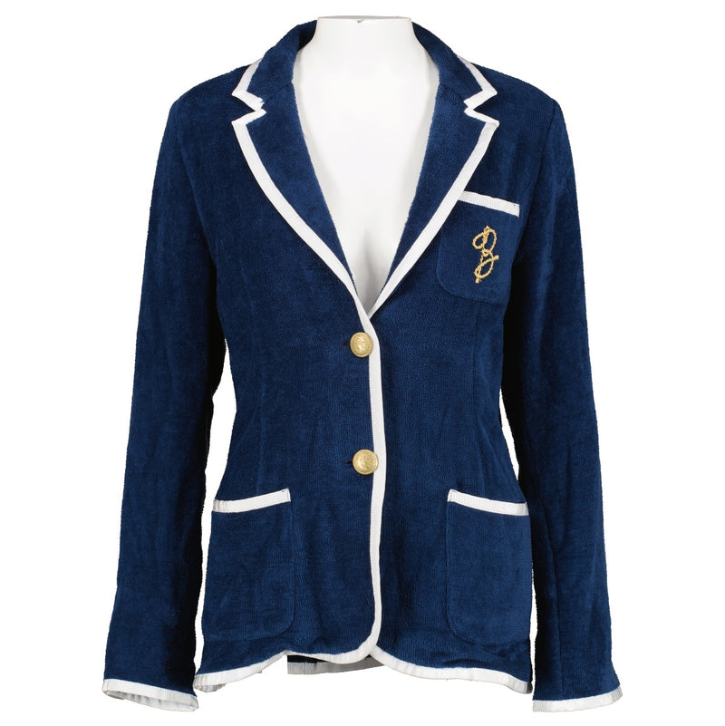 Baindoux blauw badstof jasje