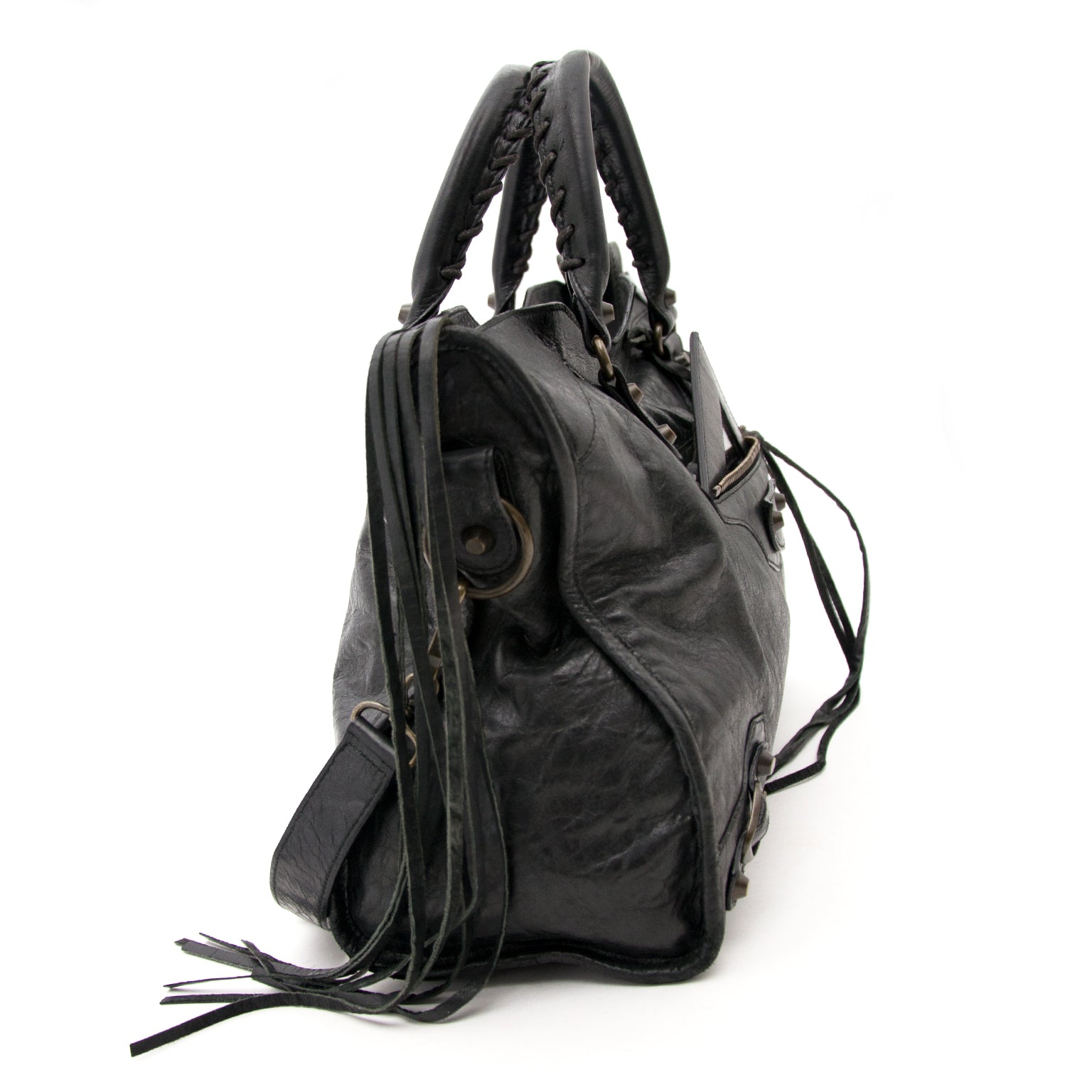 Now online at labellov.com: Balenciaga Black Calfskin City Bag at the best price.