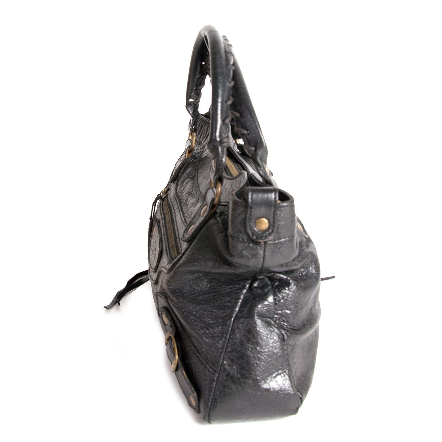 balenciaga black classic first bag now for sale at labellov vintage fashion webshop belgium