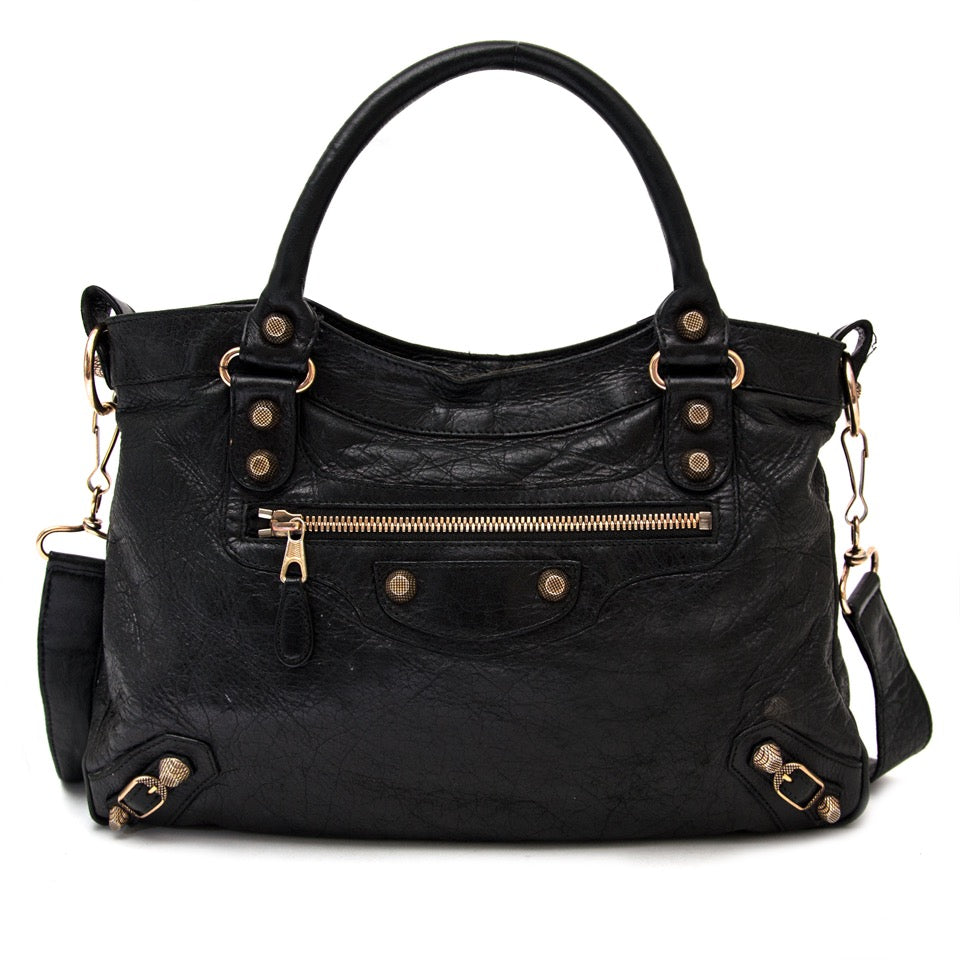 acheter Balenciaga Black Classic Town + strap pour le meilleur prix sac a main