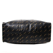Balenciaga Large Black Gold Logo Bazar Shopper for sale