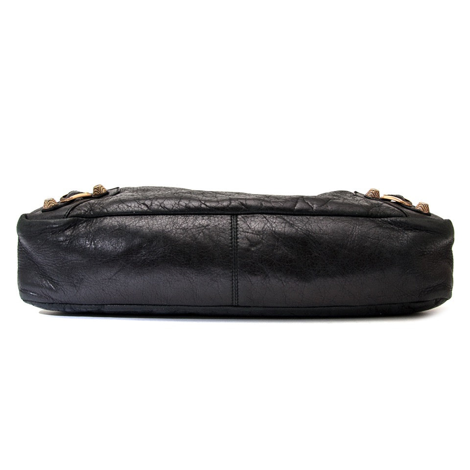 shop safe online secondhand luxury Balenciaga Black Classic Town + strap online webshop labellov.com