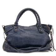 buy and sell second hand Balenciaga Blue Leather Classic First Bag at labellov vintage online shop