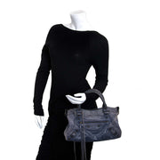 tweedehands Balenciaga Blue Leather Classic First Bag nu te koop bij labellov.com aan de beste prijs