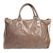Balenciaga Weekender Seigle Agneau Leather Bag