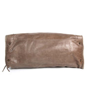 Balenciaga Weekender Seigle Agneau Leather Bag