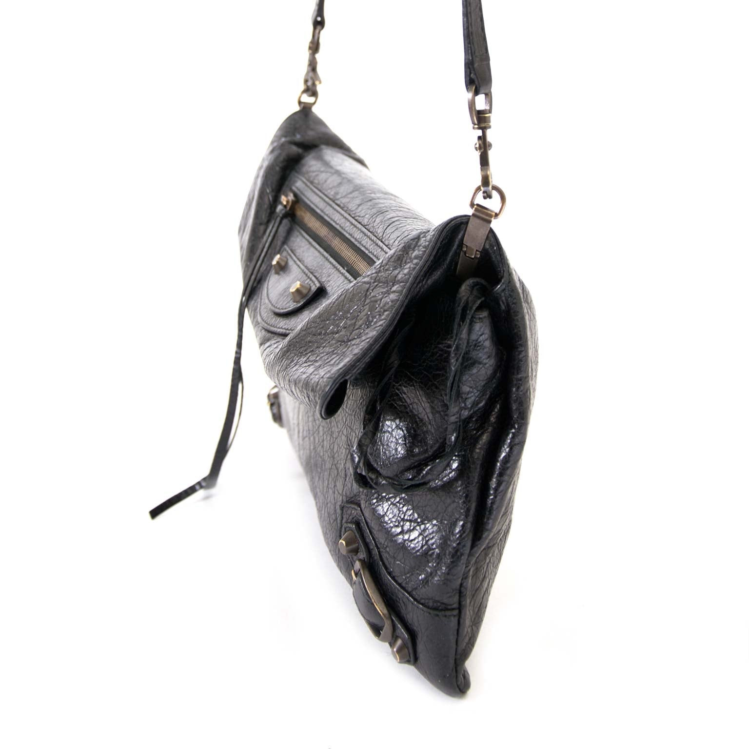 Balenciaga Classic Motocross Envelope Clutch available online